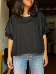 Blusa oversize nera