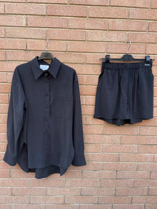 Pantaloncino cupro nero