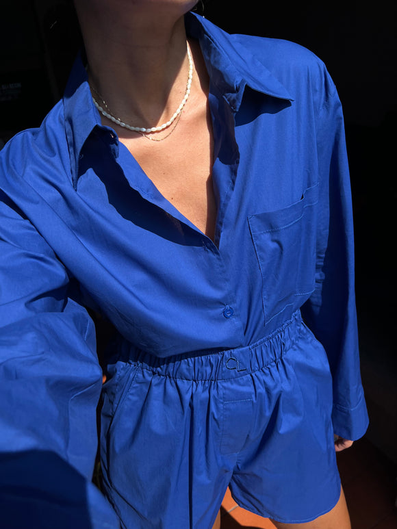 PRE ORDINE • Camicia ampia blu