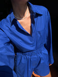 PRE ORDINE • Camicia ampia blu