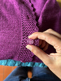 Cardigan violetto