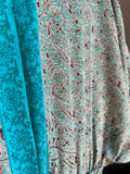 Kimono dress verde acqua