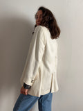 Blazer di lino bianco