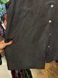 Camicia di seta grigia