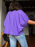 Blusa oversize viola
