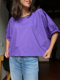 Blusa oversize viola
