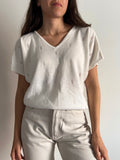 Maglia bianca scollo V