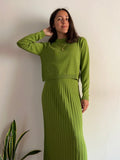 Maglione corto pistacchio