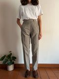 Pantalone a vita alta a righe