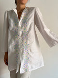 Camicia lunga ricami colorati