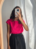 Maglietta cotone fuxia