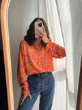 Camicia indiana modello maschile gialla e rosa