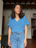 Maglia crop carta da zucchero
