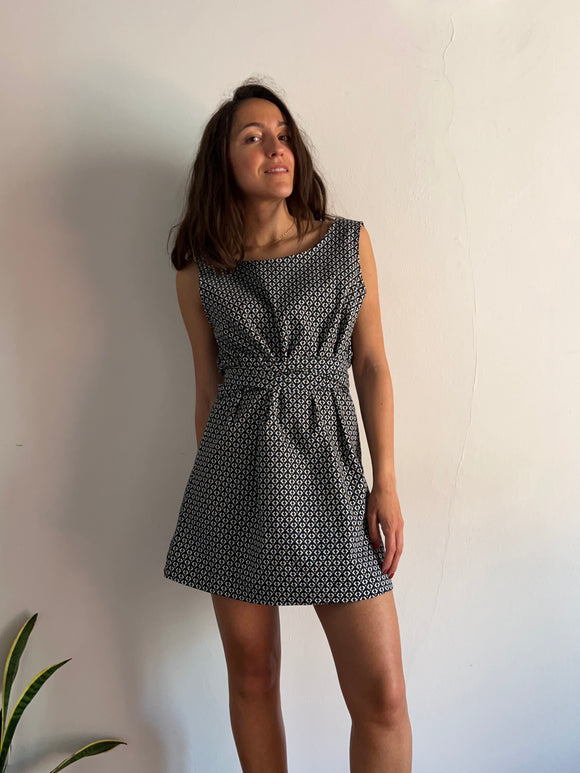 PRE ORDINE • Mini abito fantasia blu