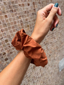 Scrunchie cotone cannella