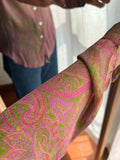 Camicia indiana modello maschile lilla e verde