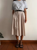 Gonna beige con pince