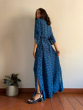 Kimono dress bluette