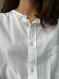 Camicia Gilbi bianca senza colletto