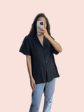 Camicia nera mezza manica