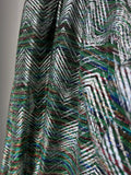 Abito con cintura zig zag multicolor