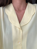Camicia di seta giallina