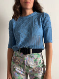 Maglia di cotone foglie carta da zucchero