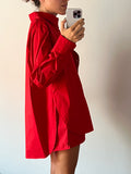 Camicia ampia rossa