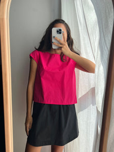 Maglietta cotone fuxia