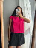 Maglietta cotone fuxia