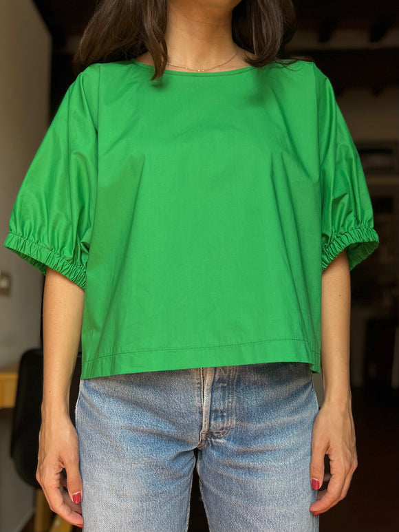 PRE ORDINE • Blusa oversize verde
