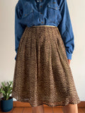 Gonna animalier di seta