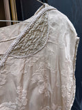 Top beige damascato