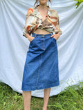 Gonna midi di jeans