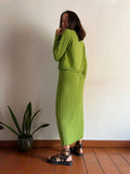Maglione corto pistacchio