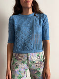 Maglia di cotone foglie carta da zucchero