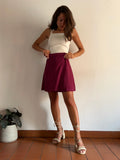Gonna a portafoglio magenta