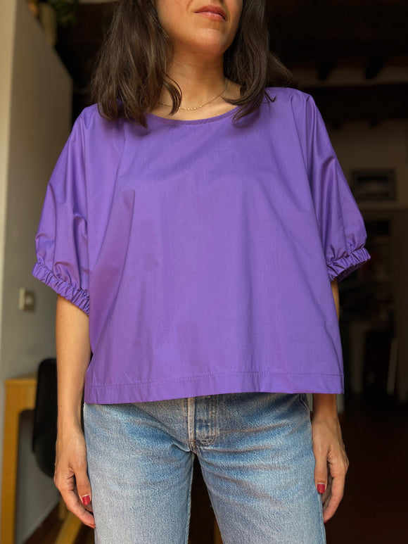 Blusa oversize viola