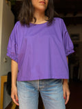 Blusa oversize viola