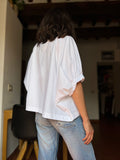 Blusa oversize bianca