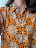 Camicia indiana modello maschile arancione