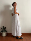 PRE ORDINE • Scamiciato bianco ricami argento