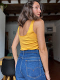 Top giallo in maglia
