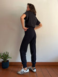 Pantalone in maglia corallo