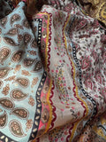 Pantaloncino di seta patchwork
