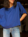 Blusa oversize blu