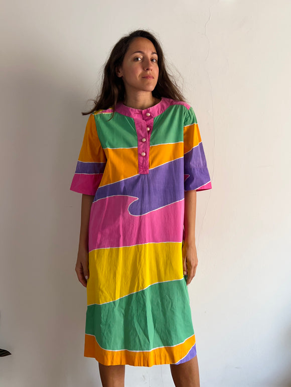 Abito anni 80 super colorato