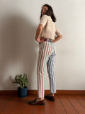 Pantalone a righe colorate
