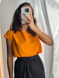 Maglietta cotone mandarino