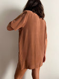 Camicia lunga di seta